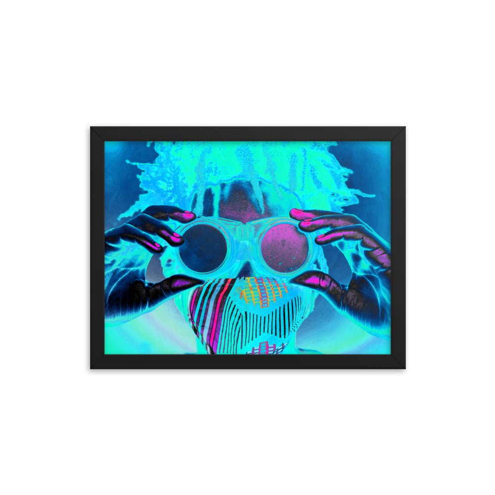 Framed poster