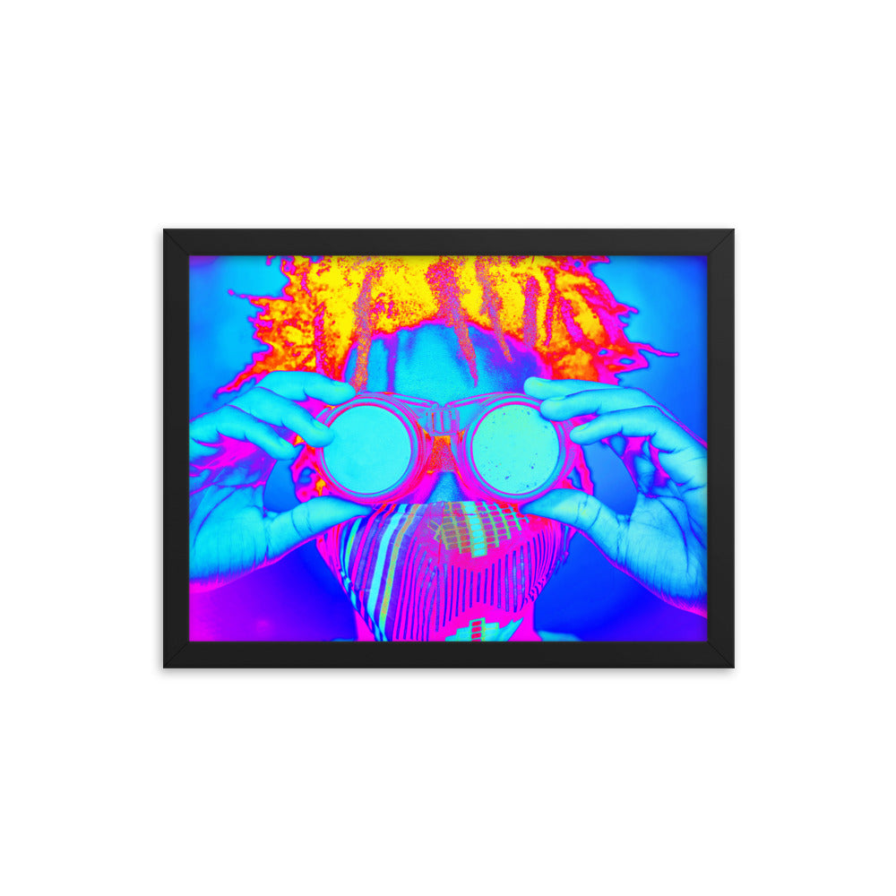 Framed poster