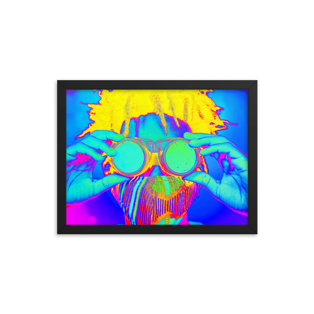 Framed poster
