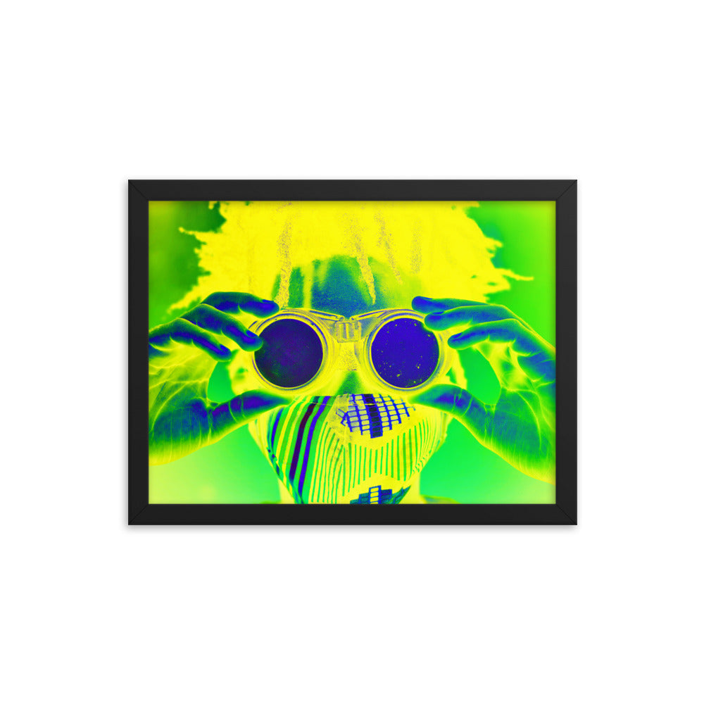 Framed poster