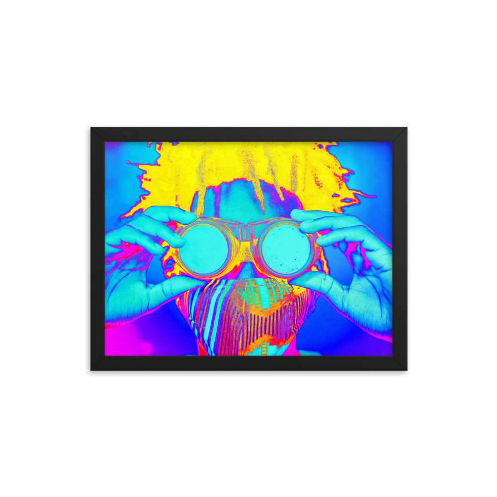 Framed poster