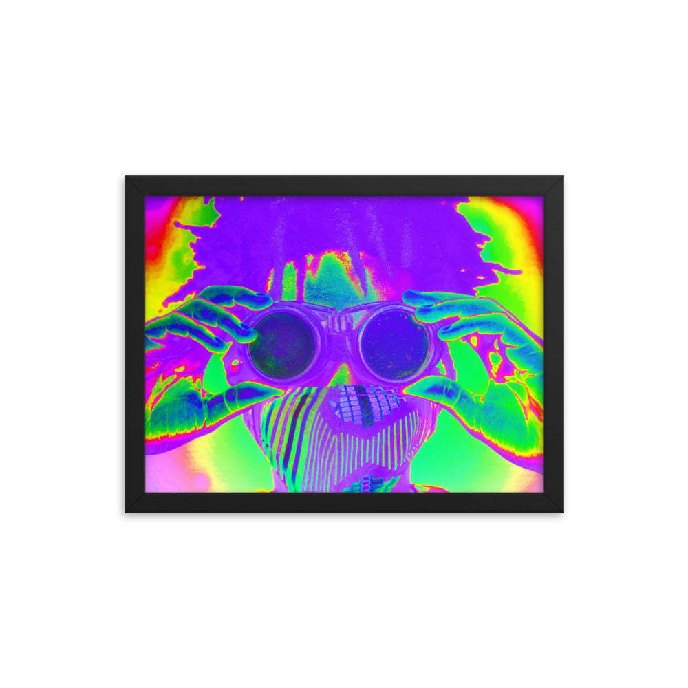 Framed poster