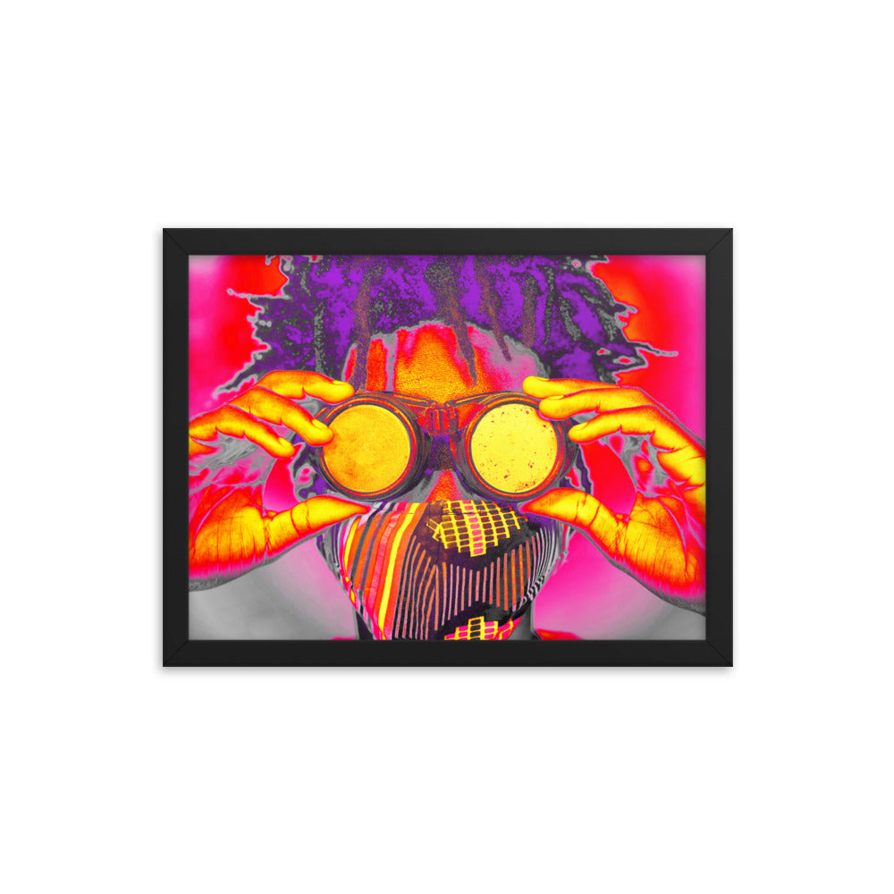 Framed poster
