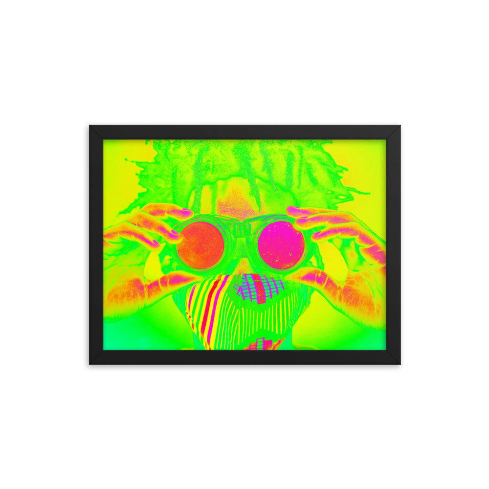 Framed poster