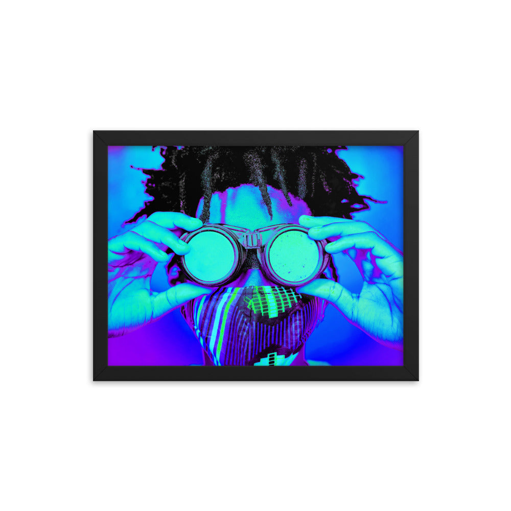 Framed poster