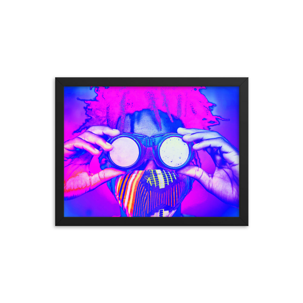 Framed poster