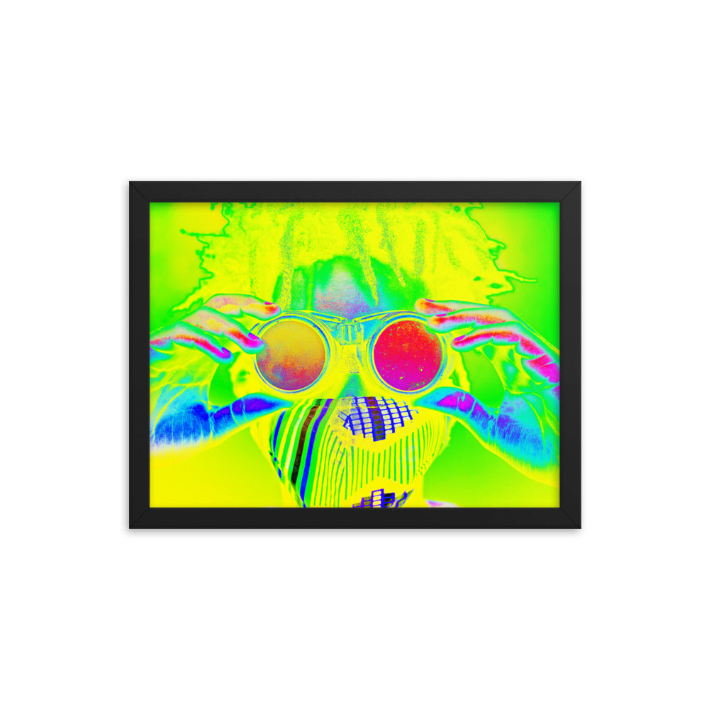 Framed poster