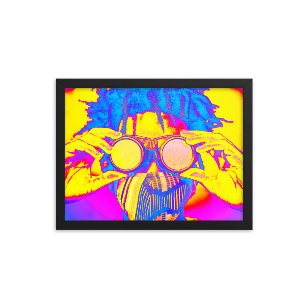 Framed poster