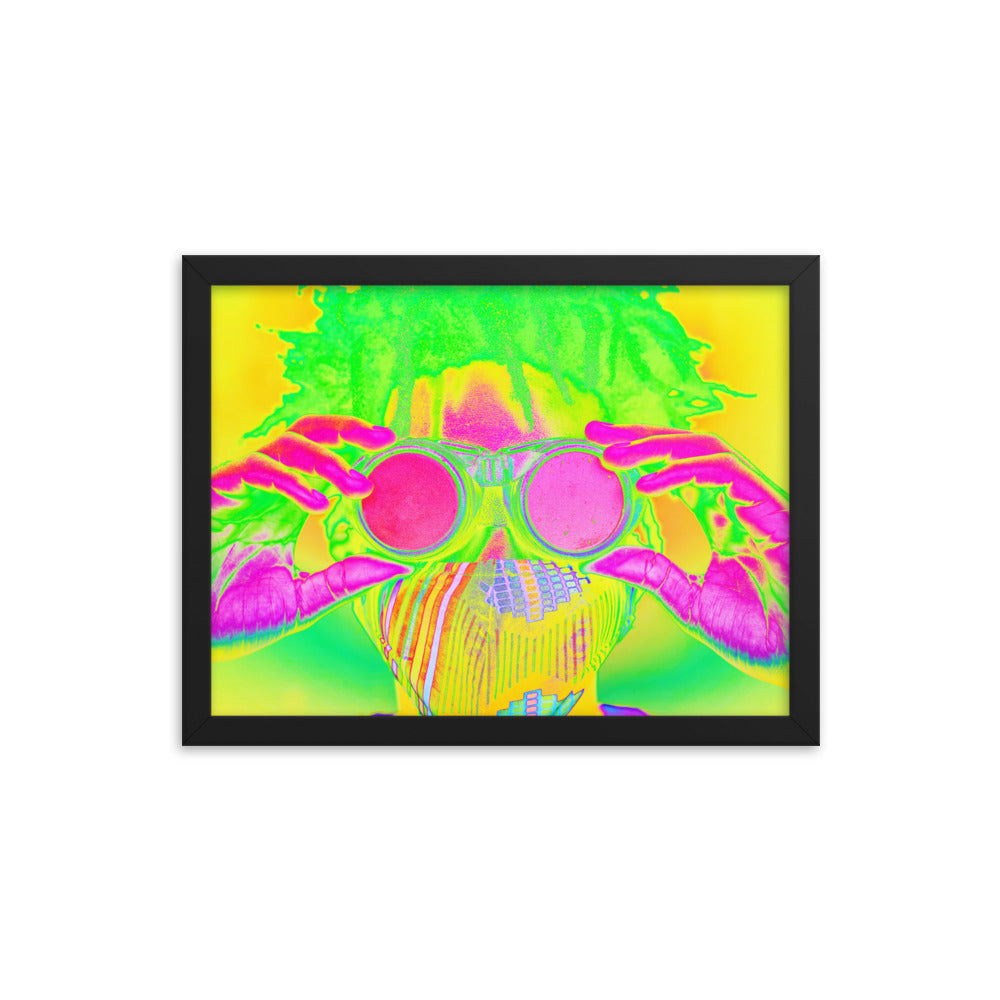 Framed poster