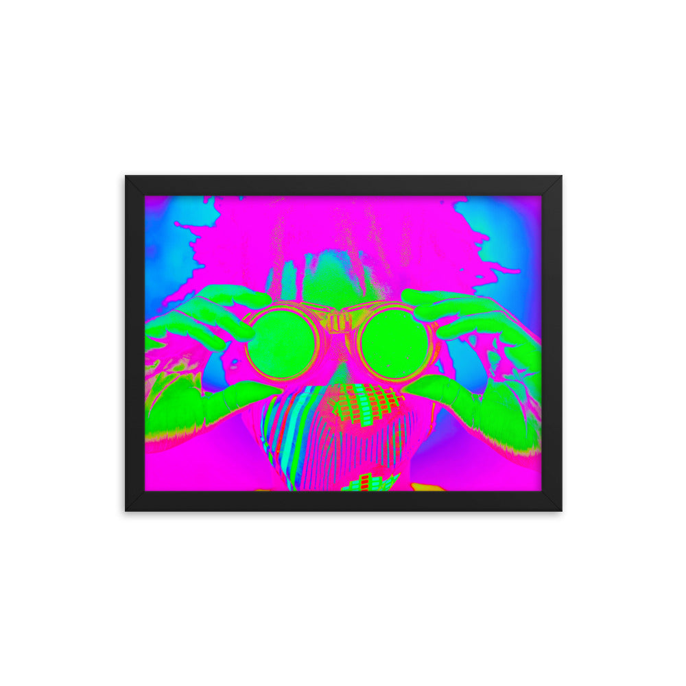 Framed poster