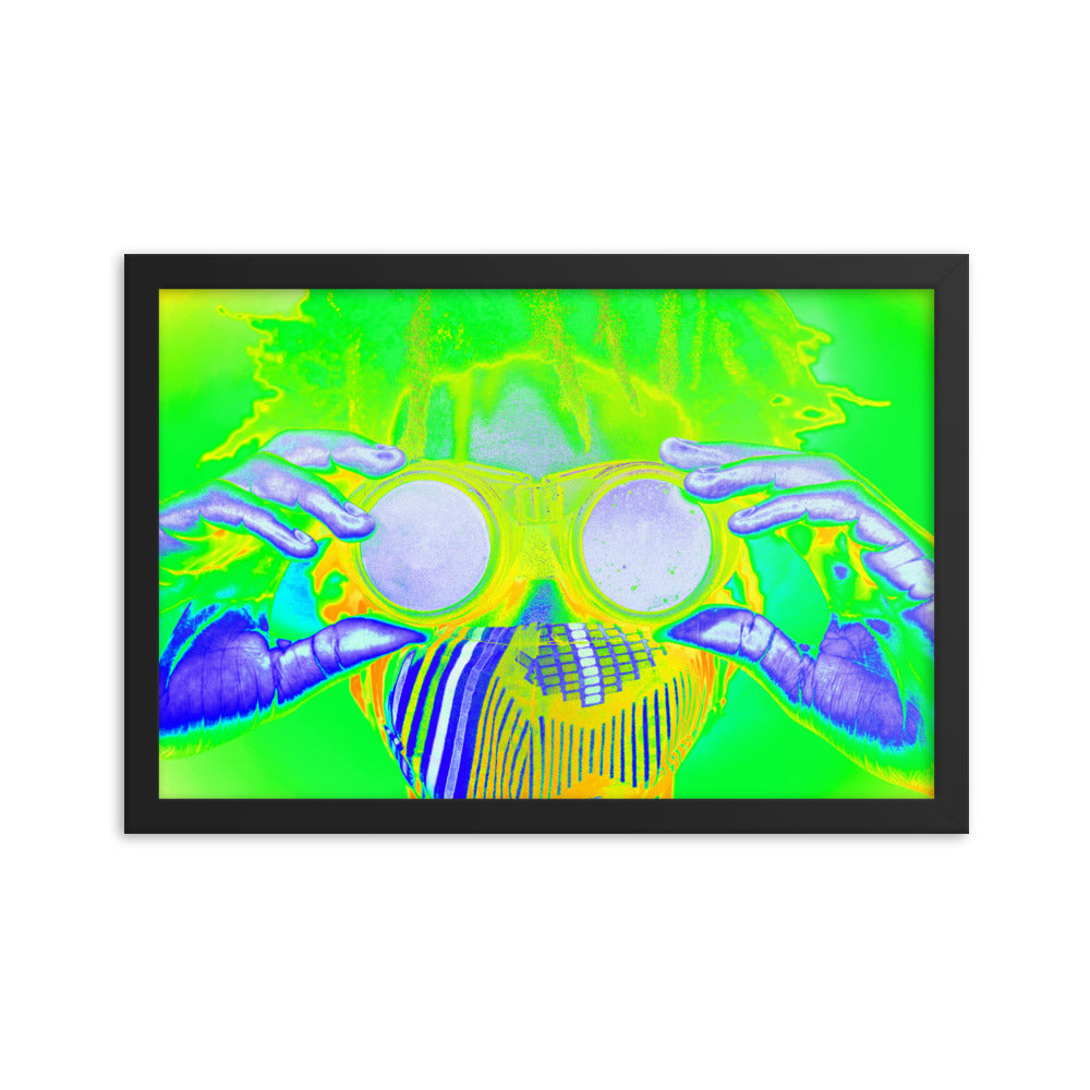 Framed poster