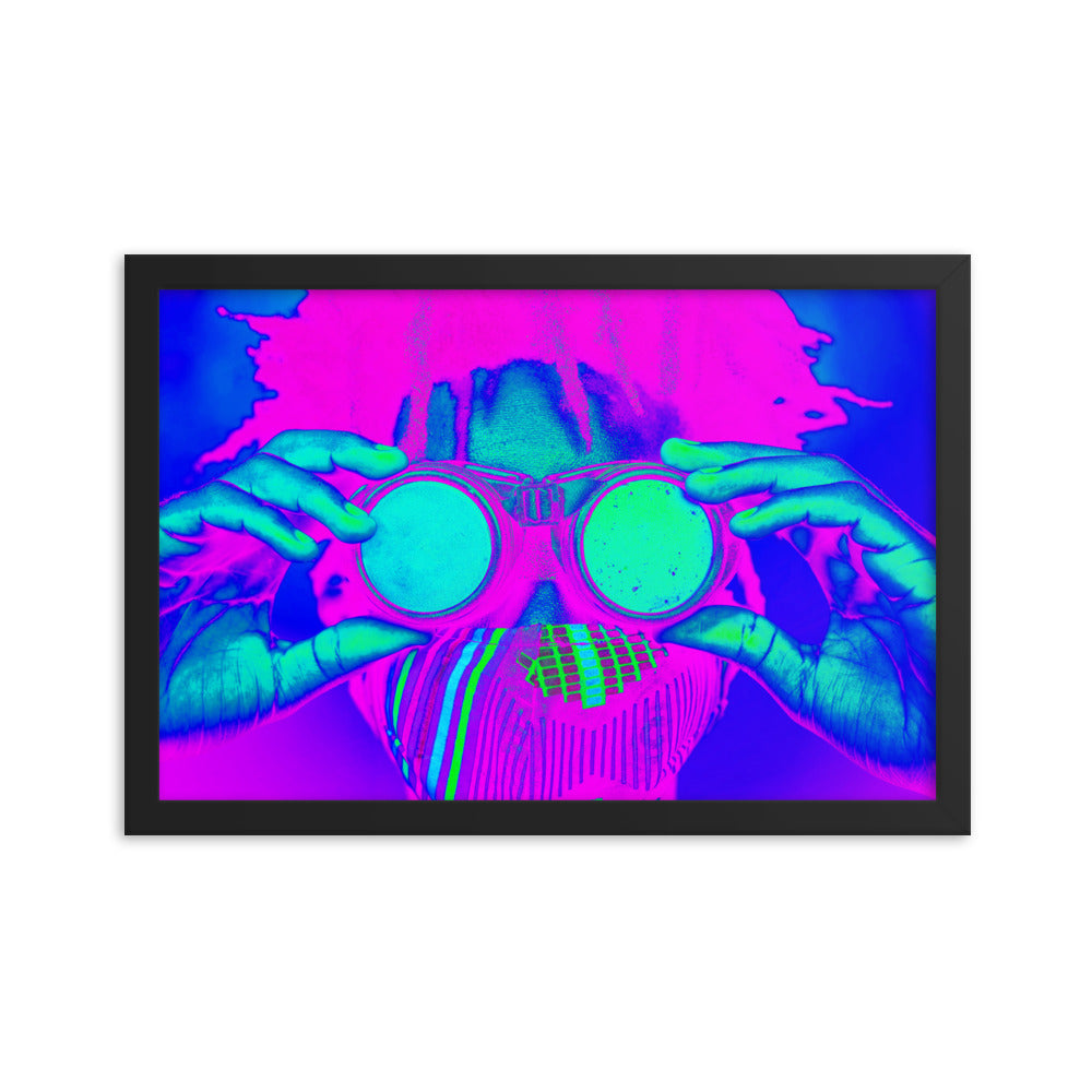 Framed poster