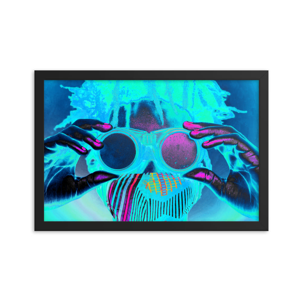 Framed poster