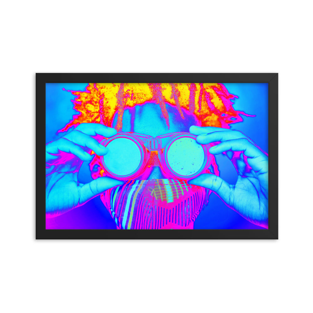 Framed poster