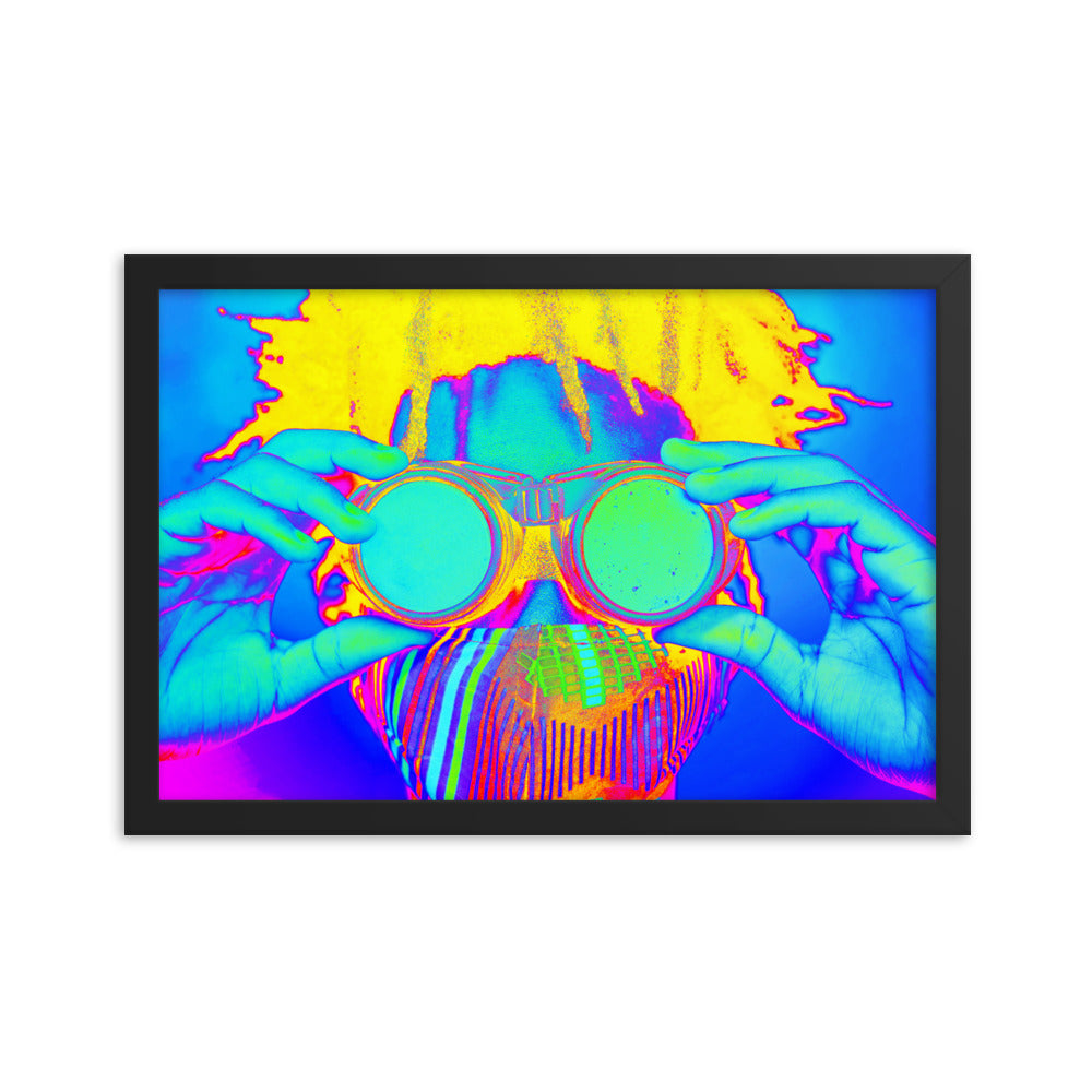 Framed poster