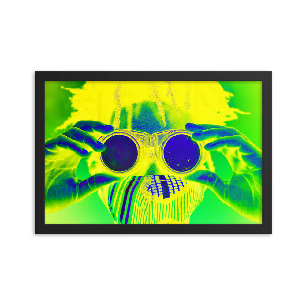Framed poster