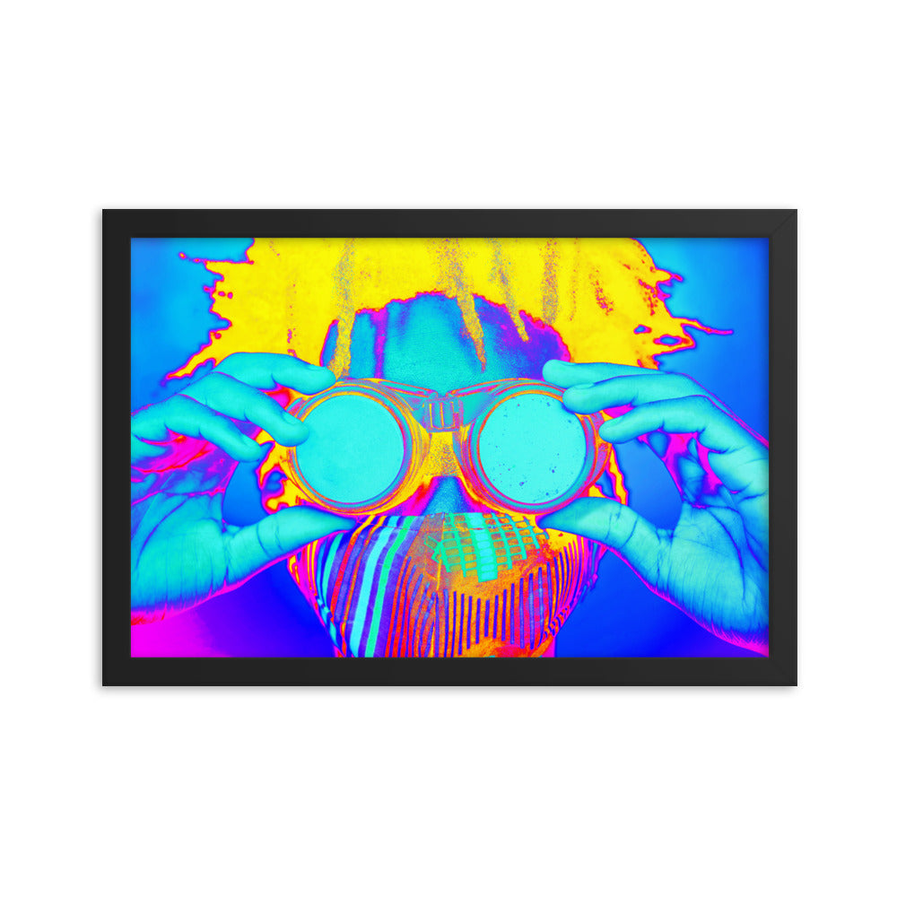 Framed poster