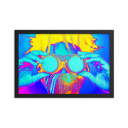 Framed poster
