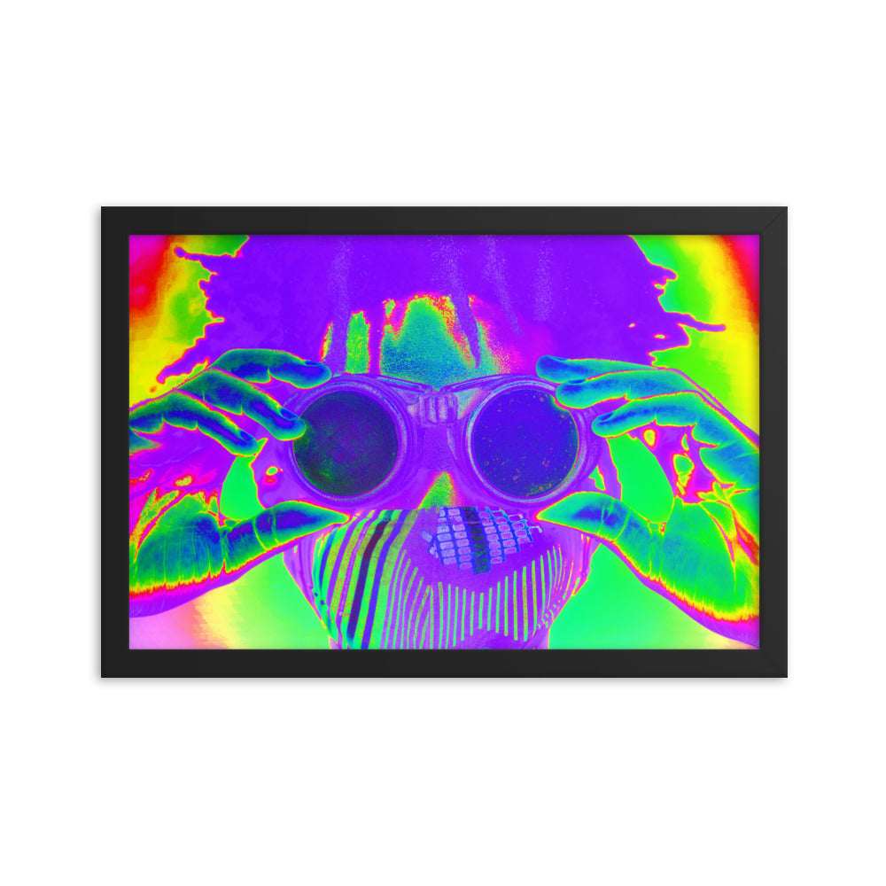 Framed poster