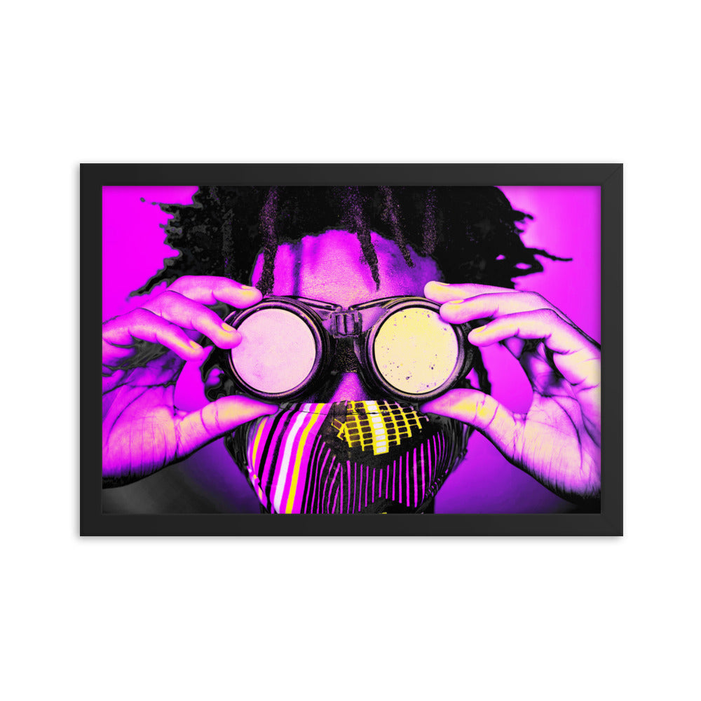 Framed poster