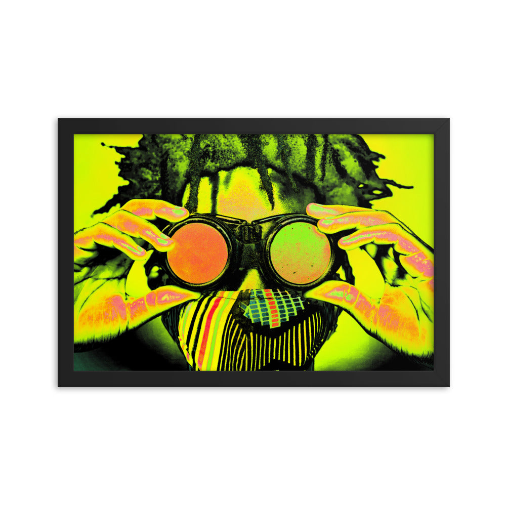 Framed poster