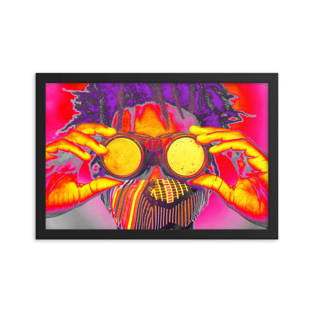 Framed poster