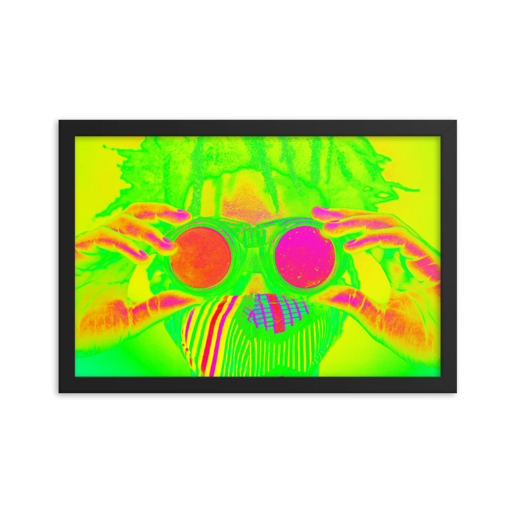 Framed poster