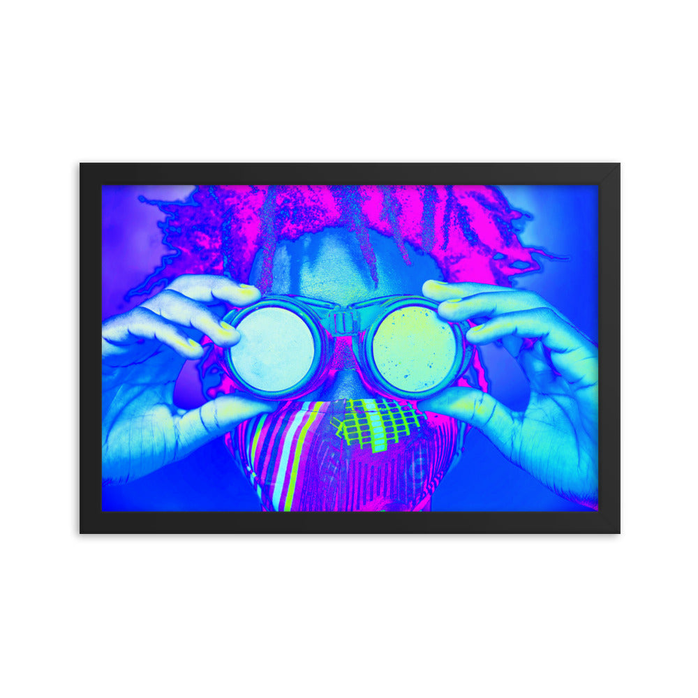 Framed poster