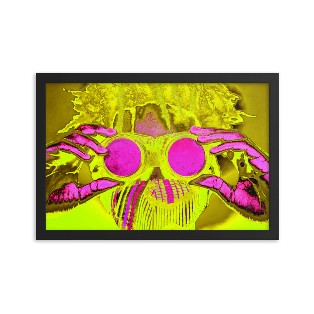 Framed poster