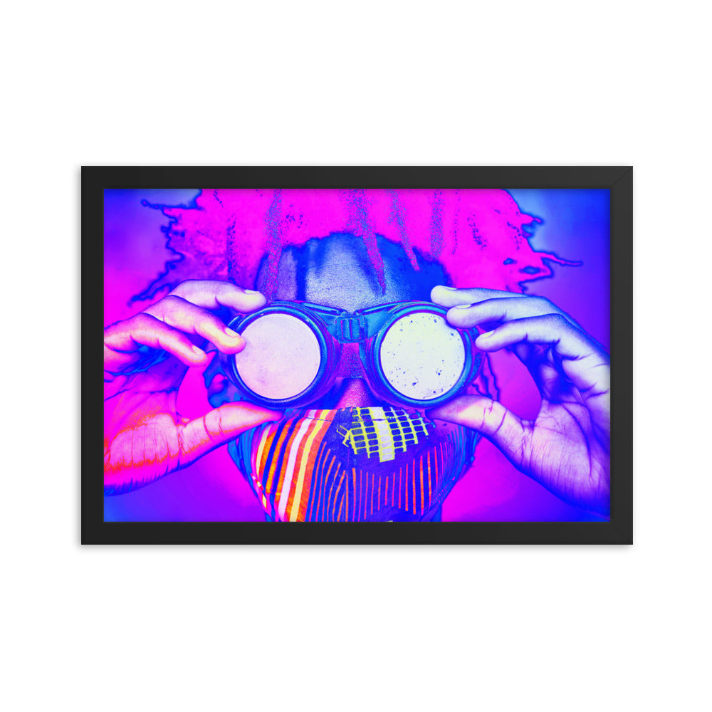 Framed poster