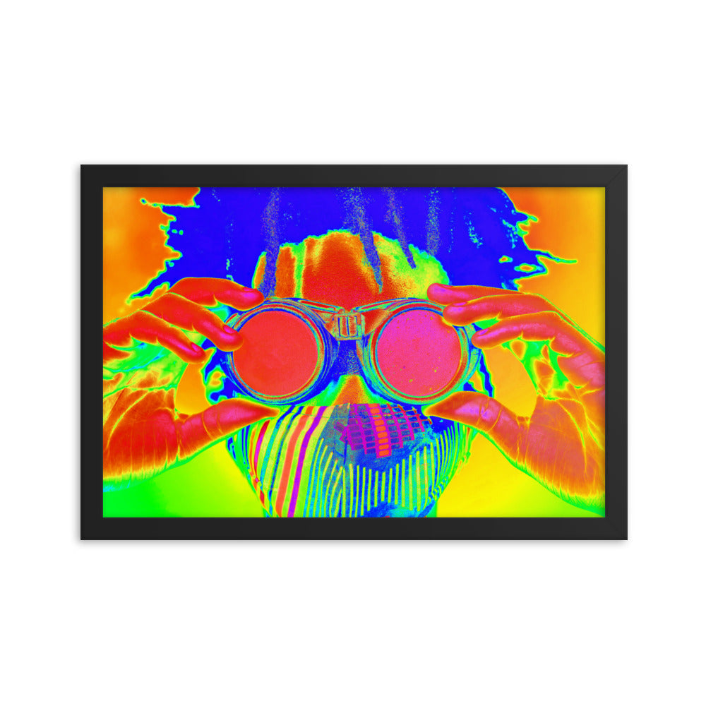 Framed poster