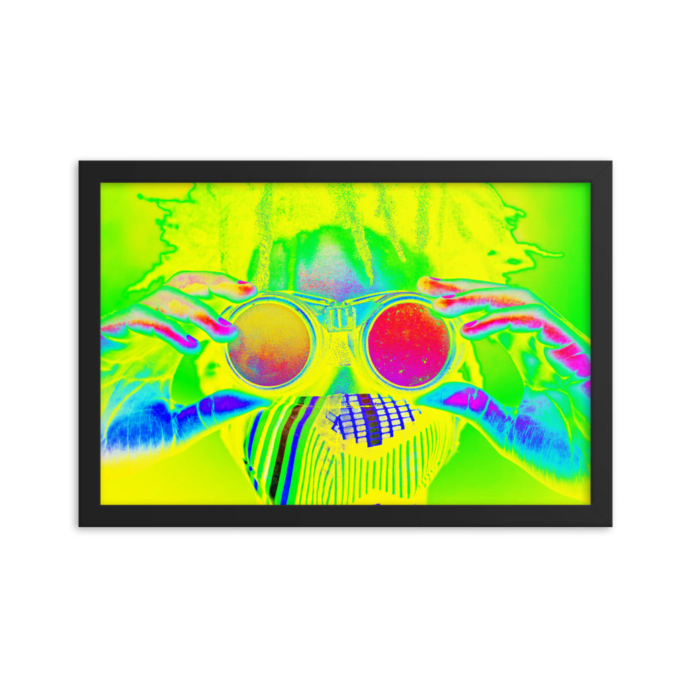 Framed poster