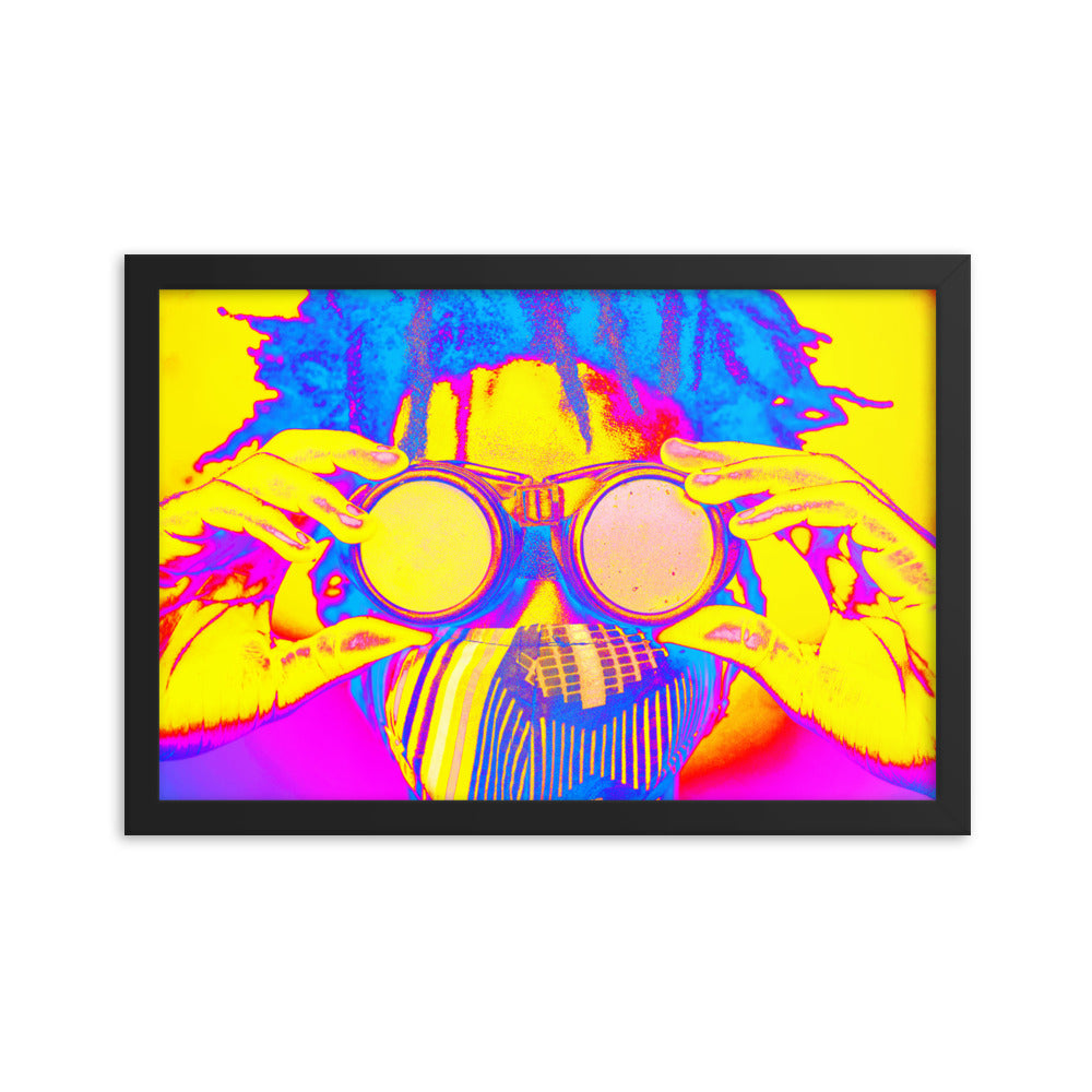 Framed poster