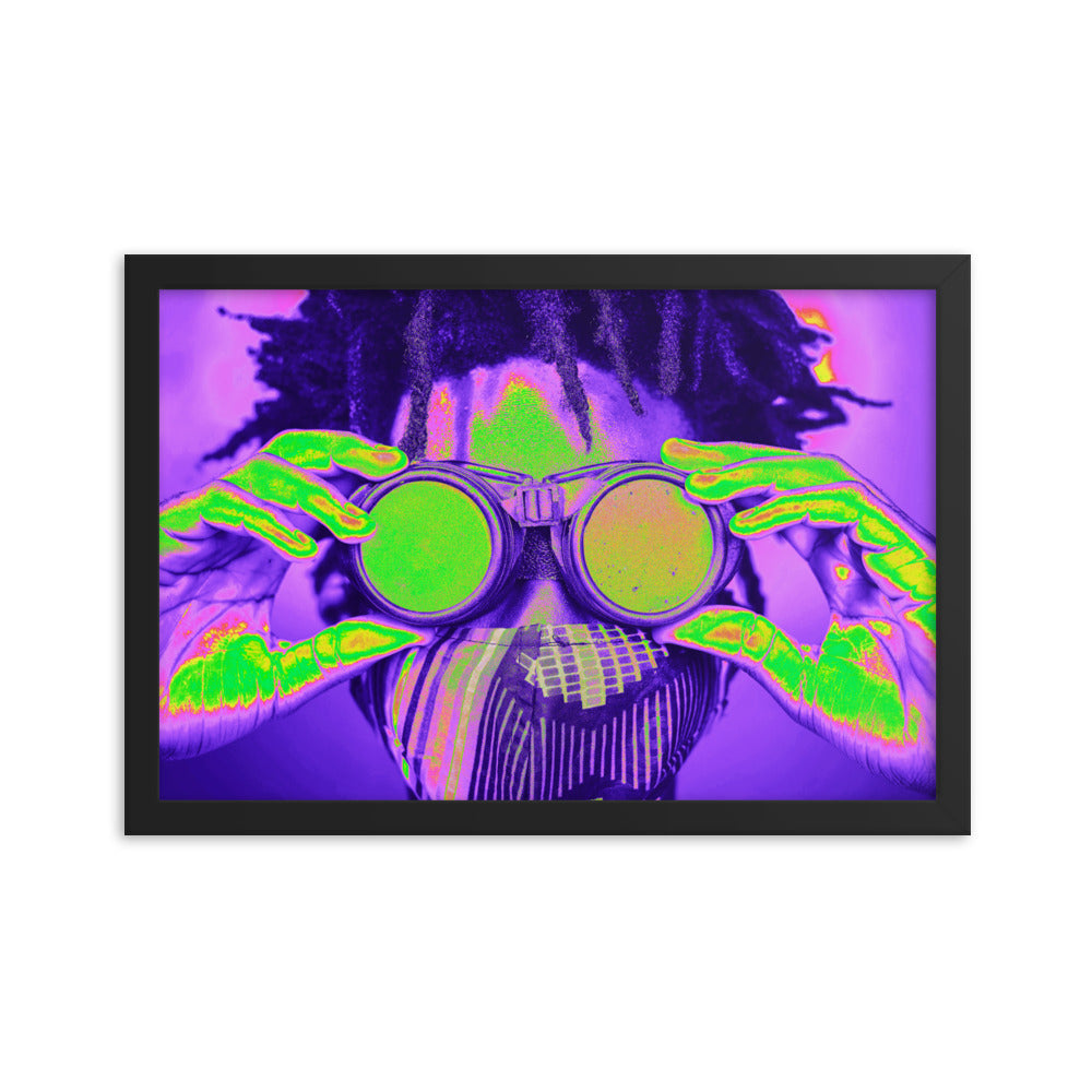 Framed poster