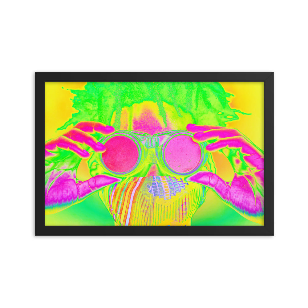 Framed poster