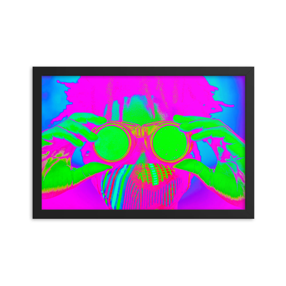 Framed poster