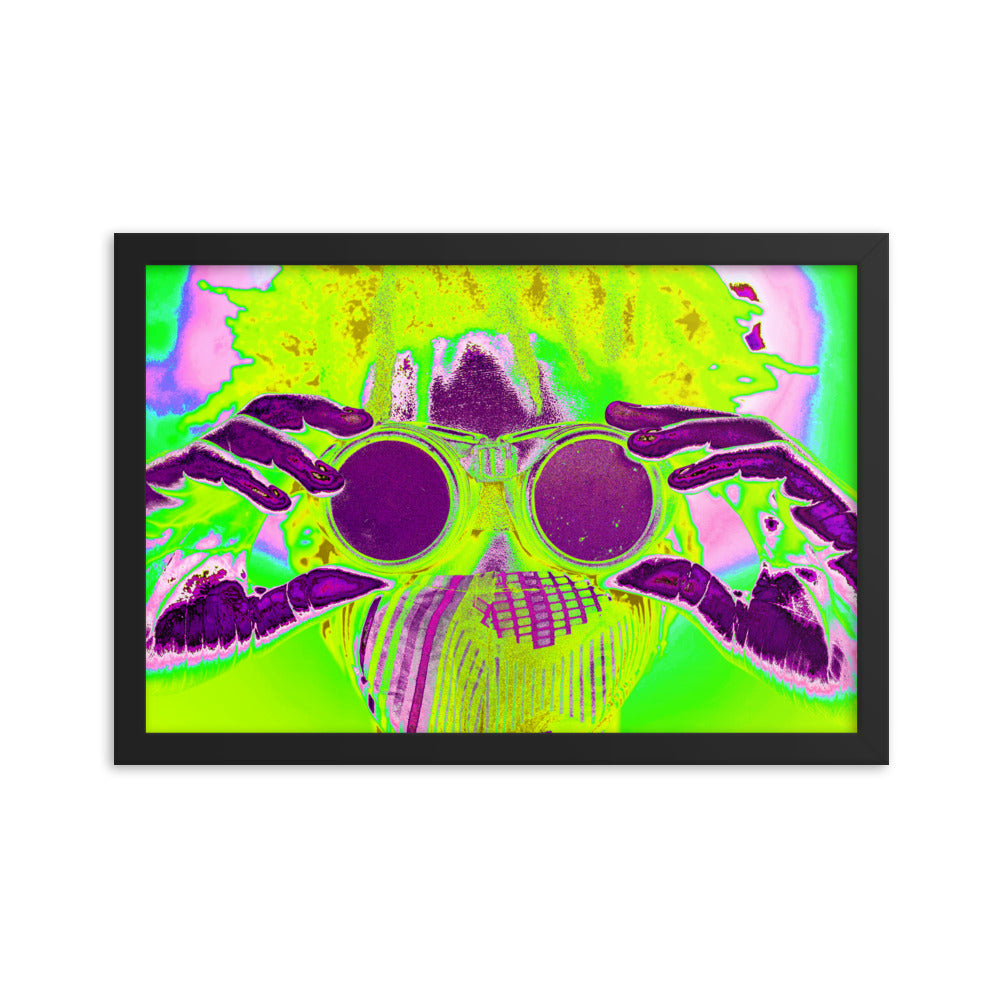 Framed poster