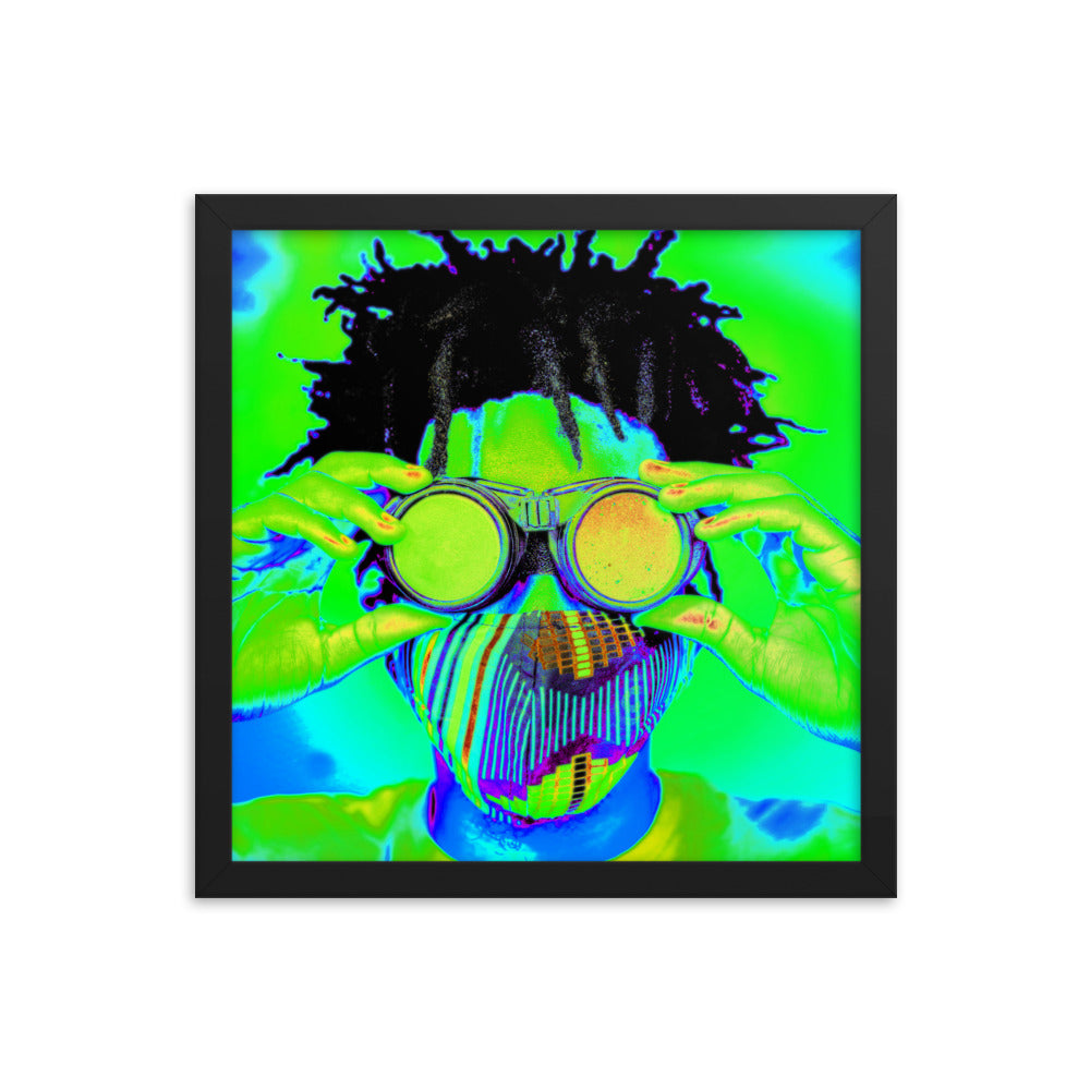 Framed poster