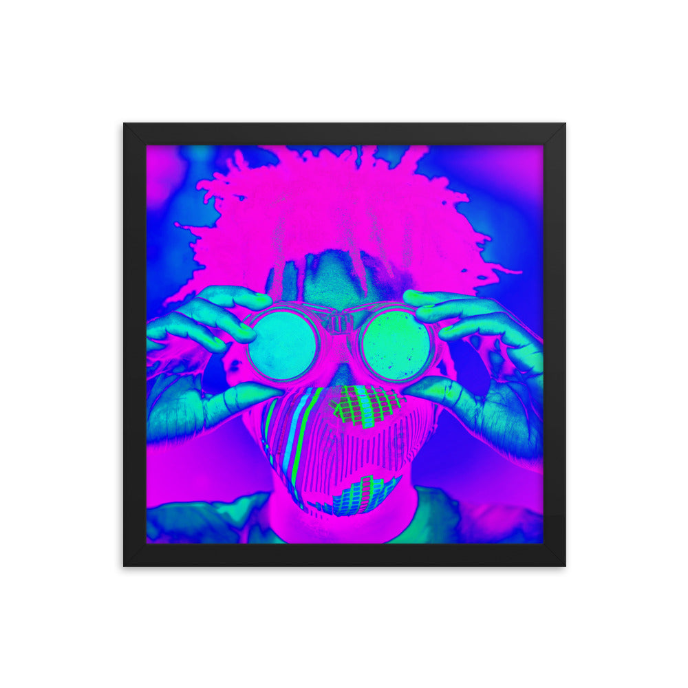 Framed poster