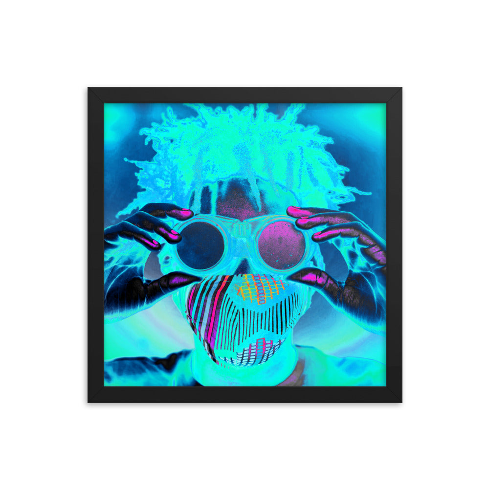 Framed poster
