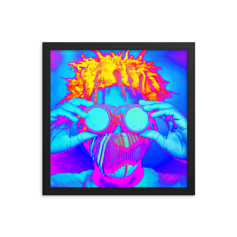 Framed poster