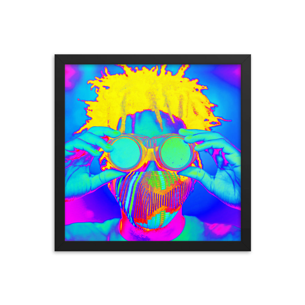 Framed poster