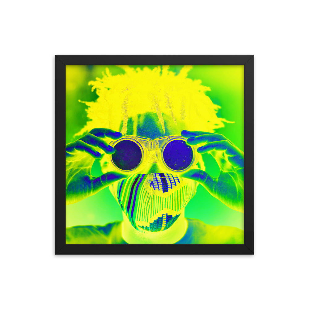 Framed poster