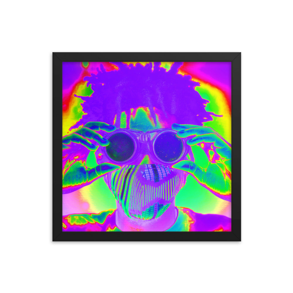 Framed poster