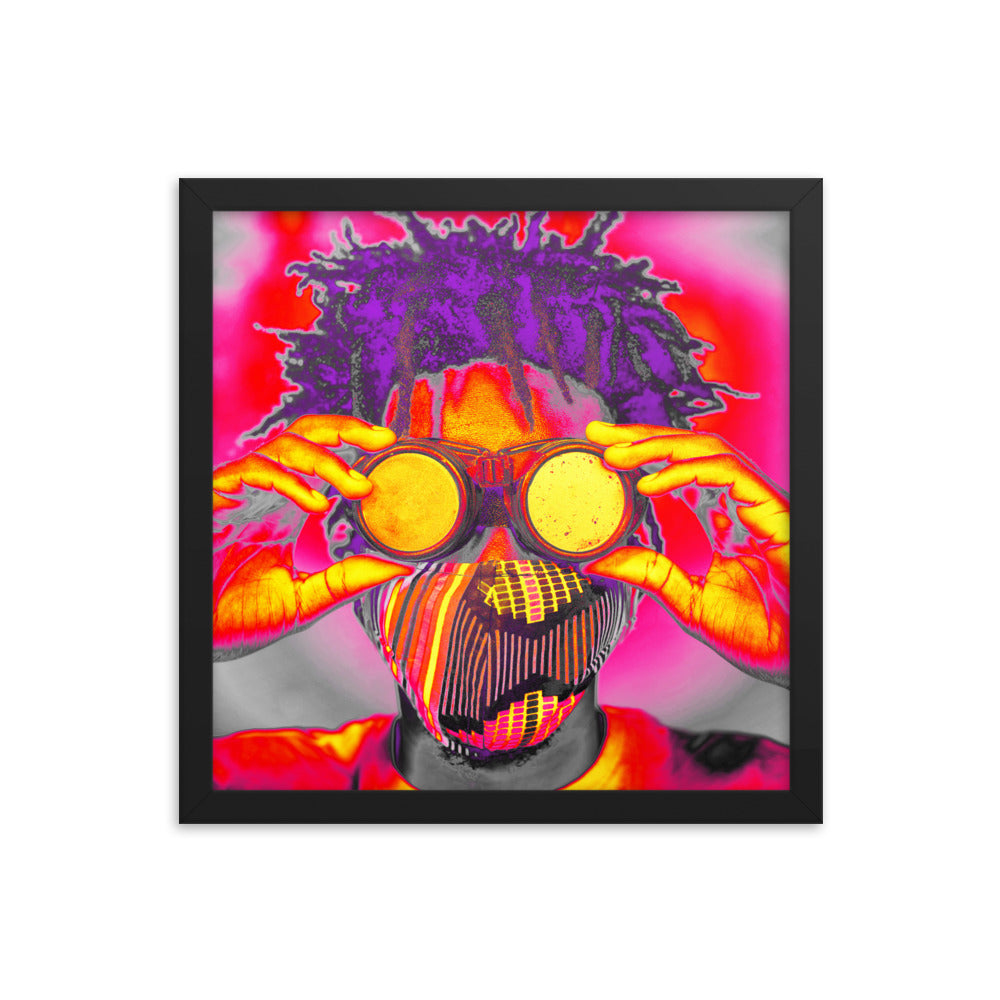 Framed poster
