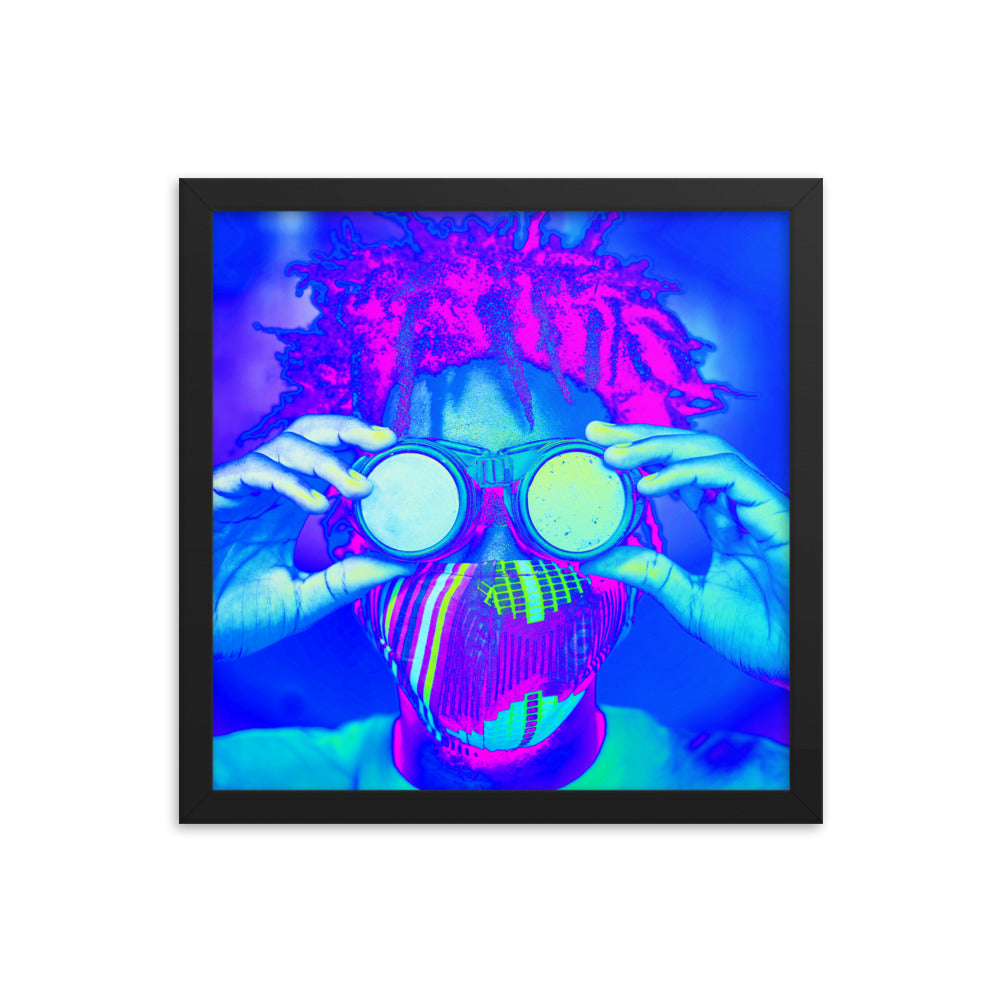 Framed poster