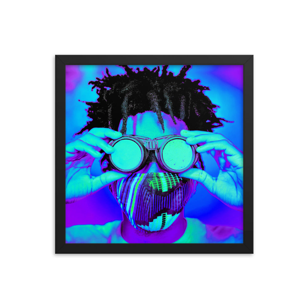 Framed poster