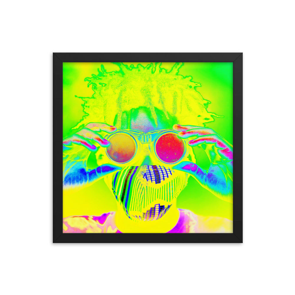 Framed poster