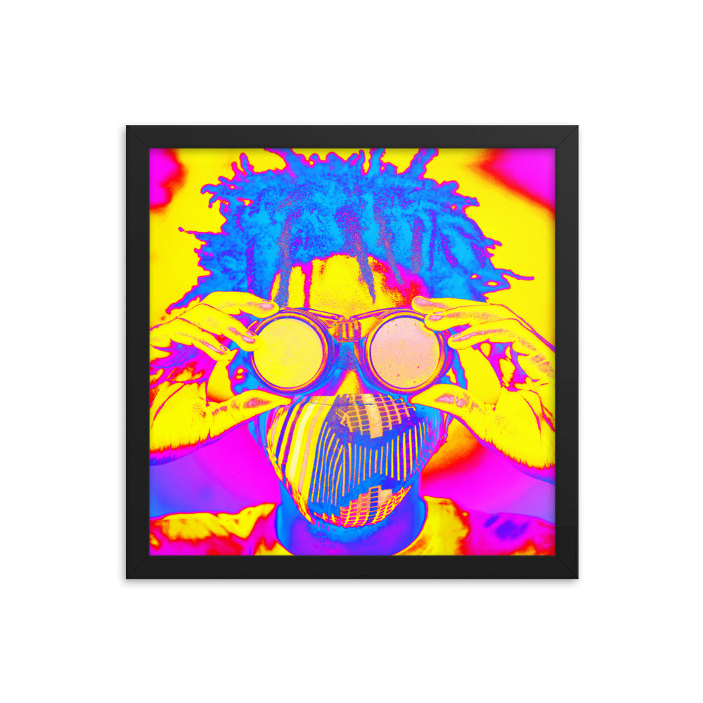 Framed poster