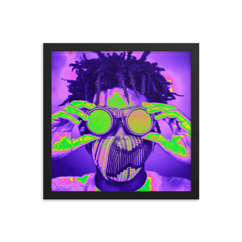 Framed poster